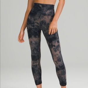 Lululemon align leggings 25in diamond dye lunar rock and true navy